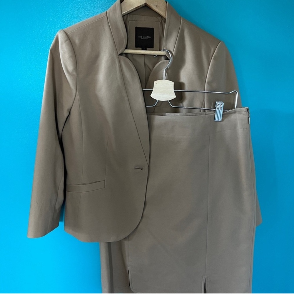 The Limited Tan Skirt Set